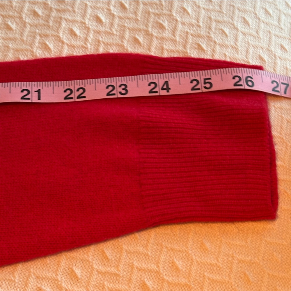 Nordstrom red 100% cashmere crewneck sweater Size XXL - Picture 12 of 13